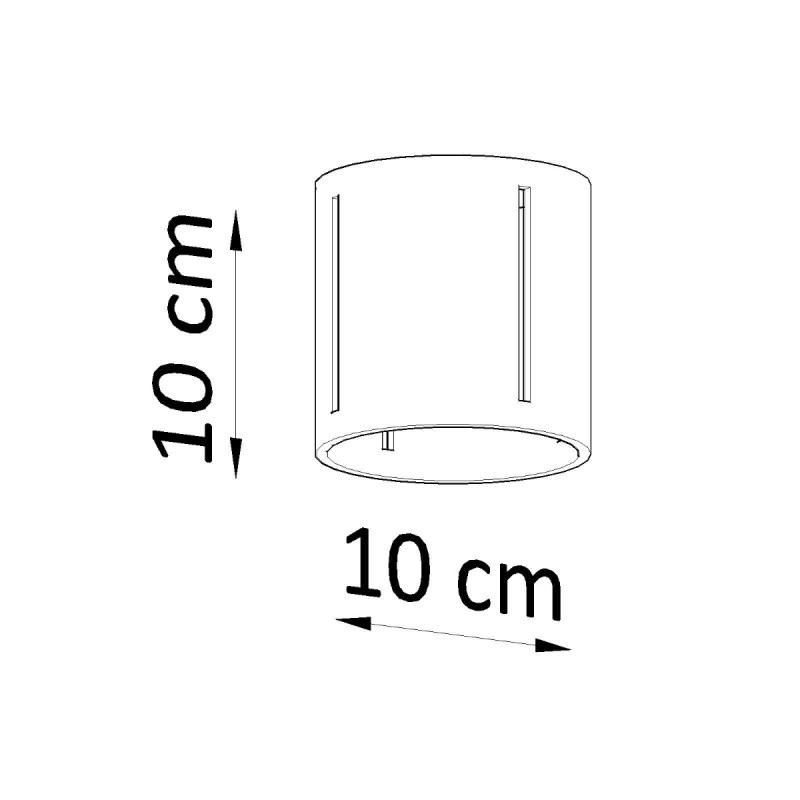 Plafon INEZ czarny SL.0356 Sollux