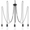 Żyrandol EDISON 5 czarny SL.0371 Sollux
