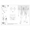 Żyrandol EDISON 5 czarny SL.0371 Sollux