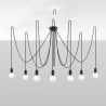Żyrandol EDISON 7 czarny SL.0372 Sollux