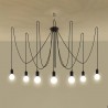 Żyrandol EDISON 7 czarny SL.0372 Sollux