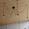 Żyrandol EDISON 7 czarny SL.0372 Sollux