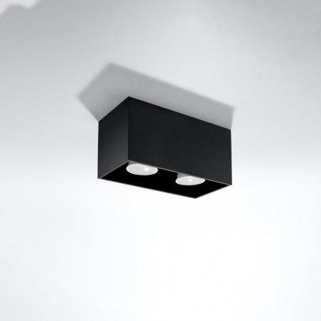 Plafon QUAD MAXI czarny SL.0381 Sollux