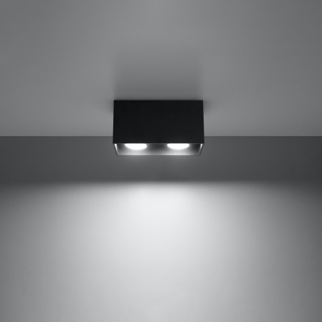 Plafon QUAD MAXI czarny SL.0381 Sollux