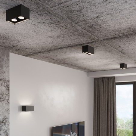 Plafon QUAD MAXI czarny SL.0381 Sollux