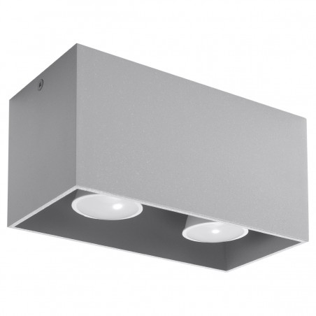 Plafon QUAD MAXI szary SL.0382 Sollux