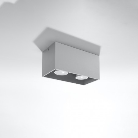 Plafon QUAD MAXI szary SL.0382 Sollux