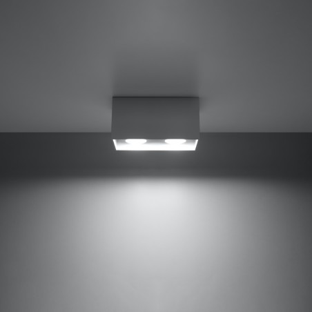 Plafon QUAD MAXI szary SL.0382 Sollux