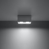 Plafon QUAD MAXI szary SL.0382 Sollux
