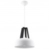 Lampa wisząca CASCO biała/czarna SL.0387 Sollux