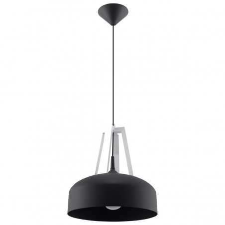 Lampa wisząca CASCO czarna/biała SL.0389 Sollux