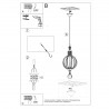 Lampa wisząca ARANCIA naturalne drewno SL.0391 Sollux