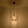 Lampa wisząca MANDELINO naturalne drewno SL.0392 Sollux