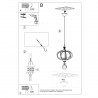 Lampa wisząca MANDELINO naturalne drewno SL.0392 Sollux