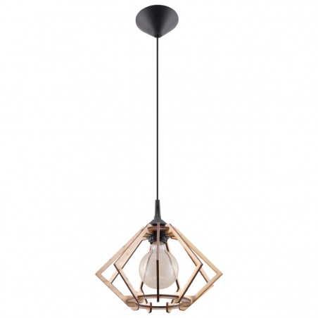 Lampa wisząca POMPELMO naturalne drewno SL.0393 Sollux