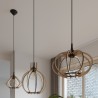 Lampa wisząca POMPELMO naturalne drewno SL.0393 Sollux
