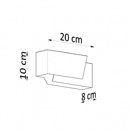 Kinkiet PIEGARE biały SL.0394 Sollux