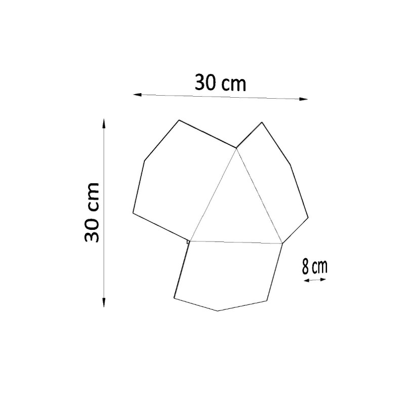 Kinkiet TRE czarny SL.0425 Sollux