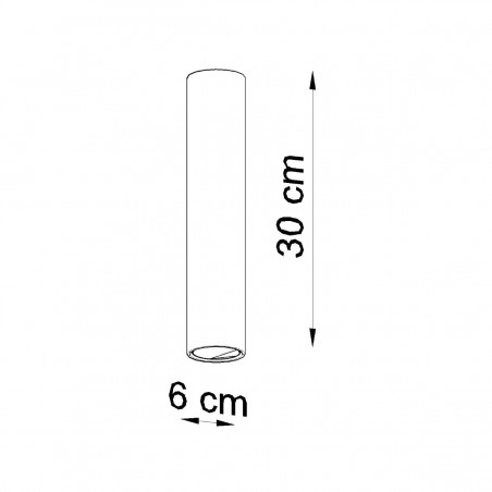 Plafon LAGOS 30 biały SL.0435 Sollux