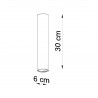 Plafon LAGOS 30 czarny SL.0436 Sollux