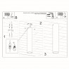 Plafon LAGOS 30 czarny SL.0436 Sollux
