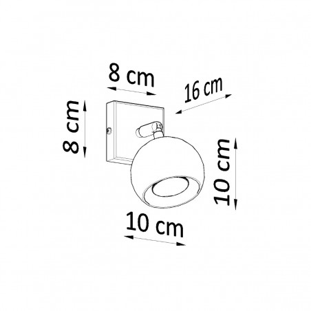 Kinkiet OCULARE biały SL.0437 Sollux