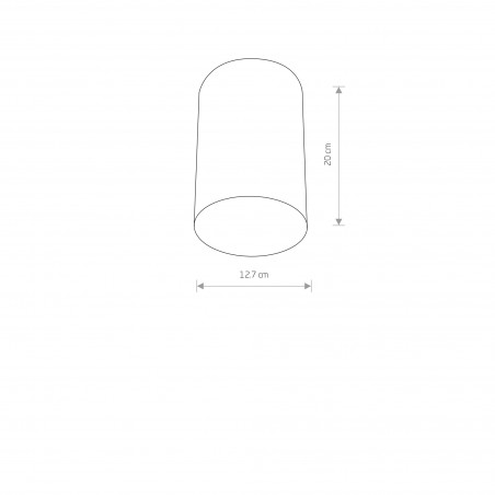POINT PLEXI L 1x20W Czarny