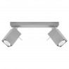 Plafon MERIDA 2 szary SL.0456 Sollux