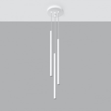 Lampa wisząca PASTELO 3P biała SL.0467 Sollux