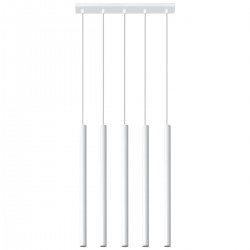 Lampa wisząca PASTELO 5 biała SL.0468 Sollux