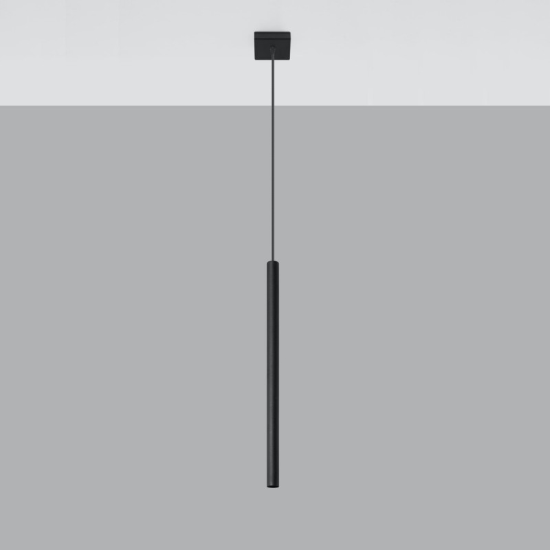 Lampa wisząca PASTELO 1 czarna SL.0469 Sollux