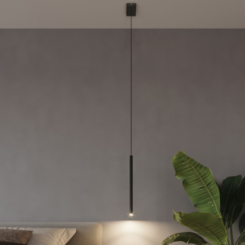Lampa wisząca PASTELO 1 czarna SL.0469 Sollux