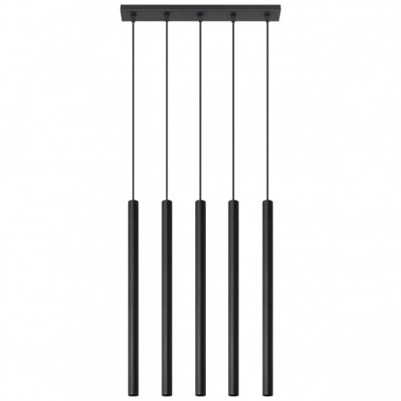 Lampa wisząca PASTELO 5 czarna SL.0472 Sollux