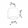 Kinkiet ORBIS beton SL.0486 Sollux