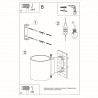 Kinkiet ORBIS beton SL.0486 Sollux