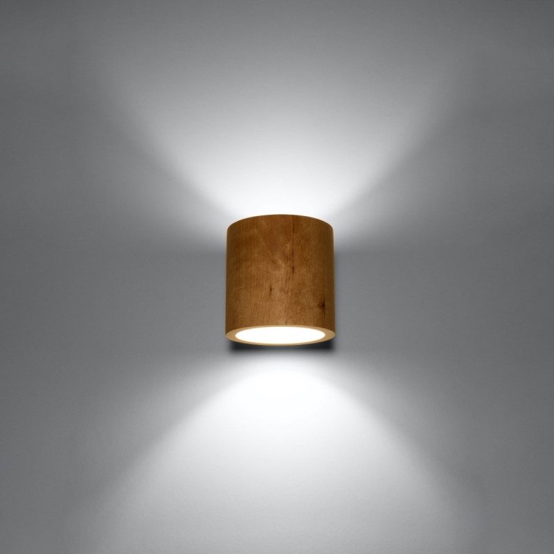 Kinkiet ORBIS naturalne drewno SL.0490 Sollux