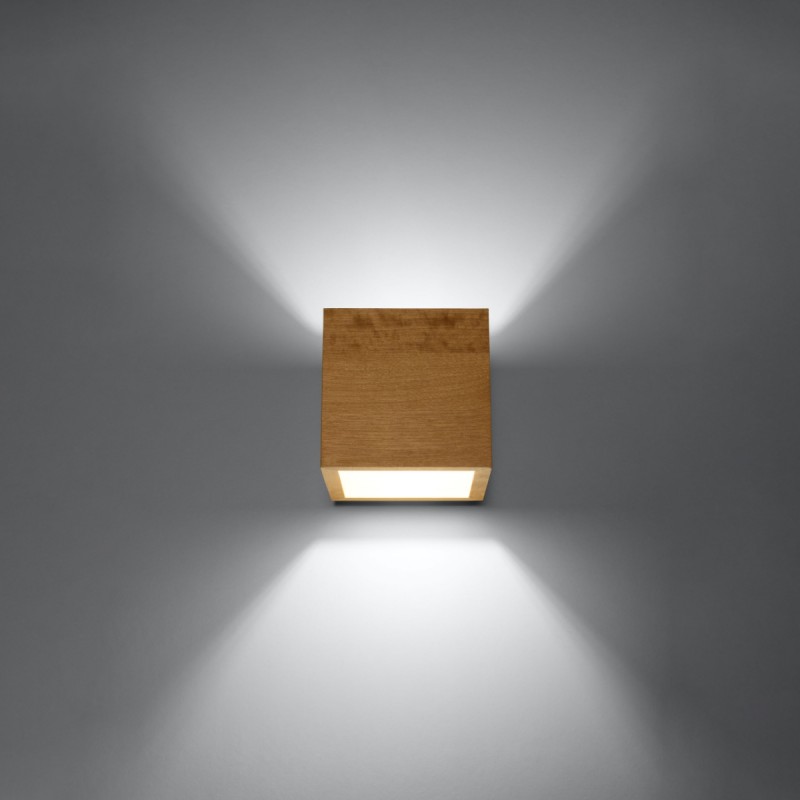 Kinkiet QUAD naturalne drewno SL.0491 Sollux