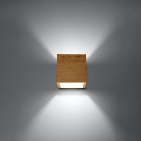 Kinkiet QUAD naturalne drewno SL.0491 Sollux
