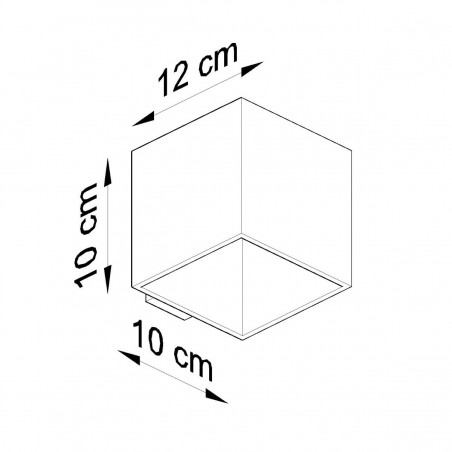Kinkiet QUAD naturalne drewno SL.0491 Sollux