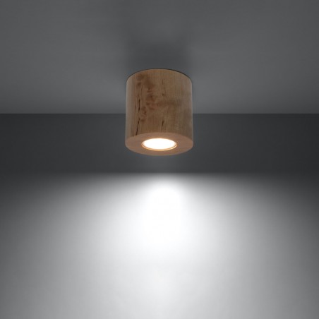 Plafon ORBIS naturalne drewno SL.0492 Sollux