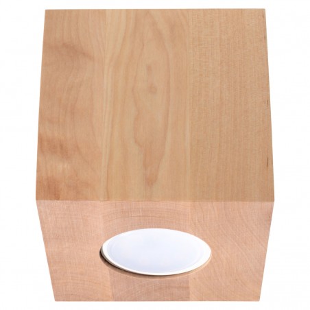 Plafon QUAD naturalne drewno SL.0493 Sollux
