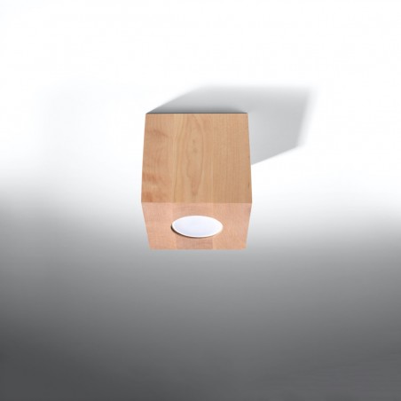 Plafon QUAD naturalne drewno SL.0493 Sollux