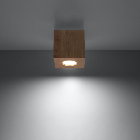 Plafon QUAD naturalne drewno SL.0493 Sollux
