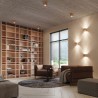 Plafon QUAD naturalne drewno SL.0493 Sollux