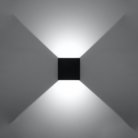 Kinkiet LUCA czarny LED IP54 SL.0545 Sollux
