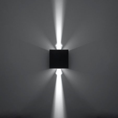 Kinkiet LUCA czarny LED IP54 SL.0545 Sollux