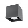 Plafon QUAD 1 antracyt SL.0567 Sollux