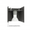 Plafon QUAD 1 antracyt SL.0567 Sollux