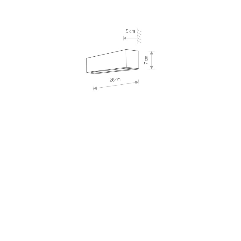 STRAIGHT WALL XS Czarny 40W