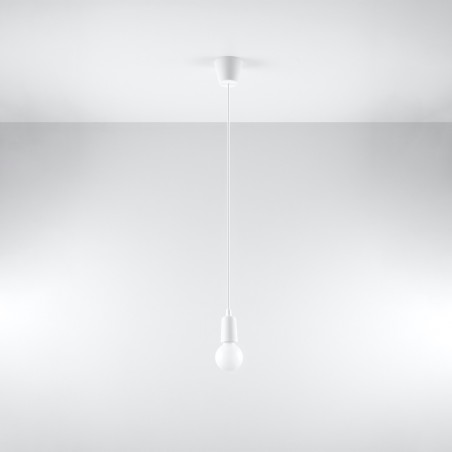 Lampa wisząca DIEGO 1 biała SL.0569 Sollux